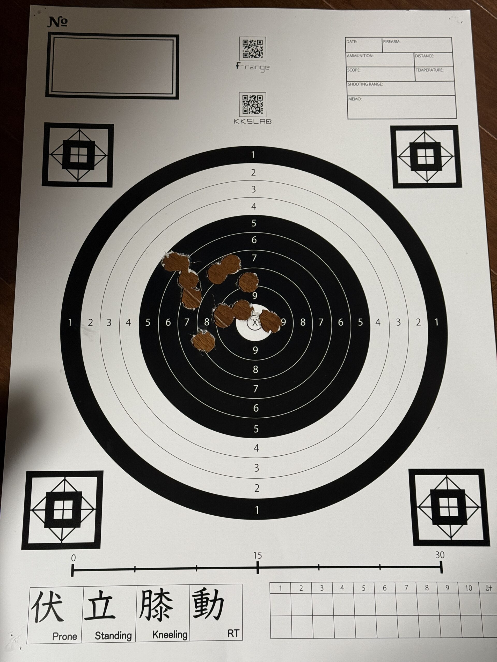 スコープでの射撃